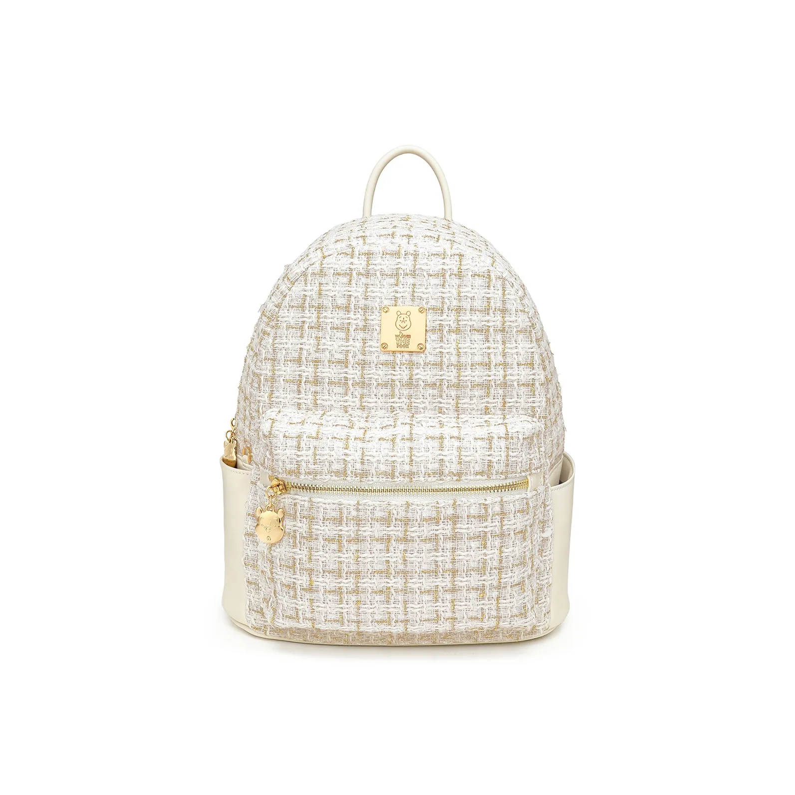 Disney Winnie The Pooh Ткань ПУ (полиуретан) Рюкзак Стандартный Женский Черный Белый