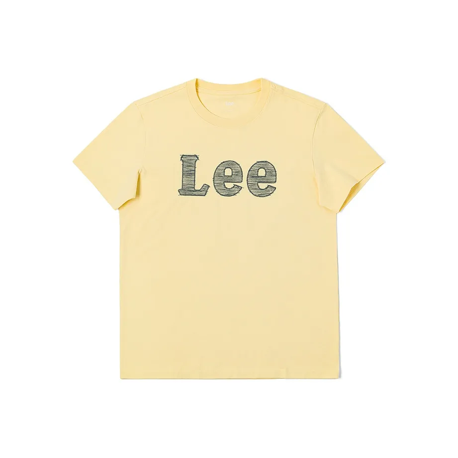 Мужская рубашка Lee совместного бренда SS25 розовый и желтый