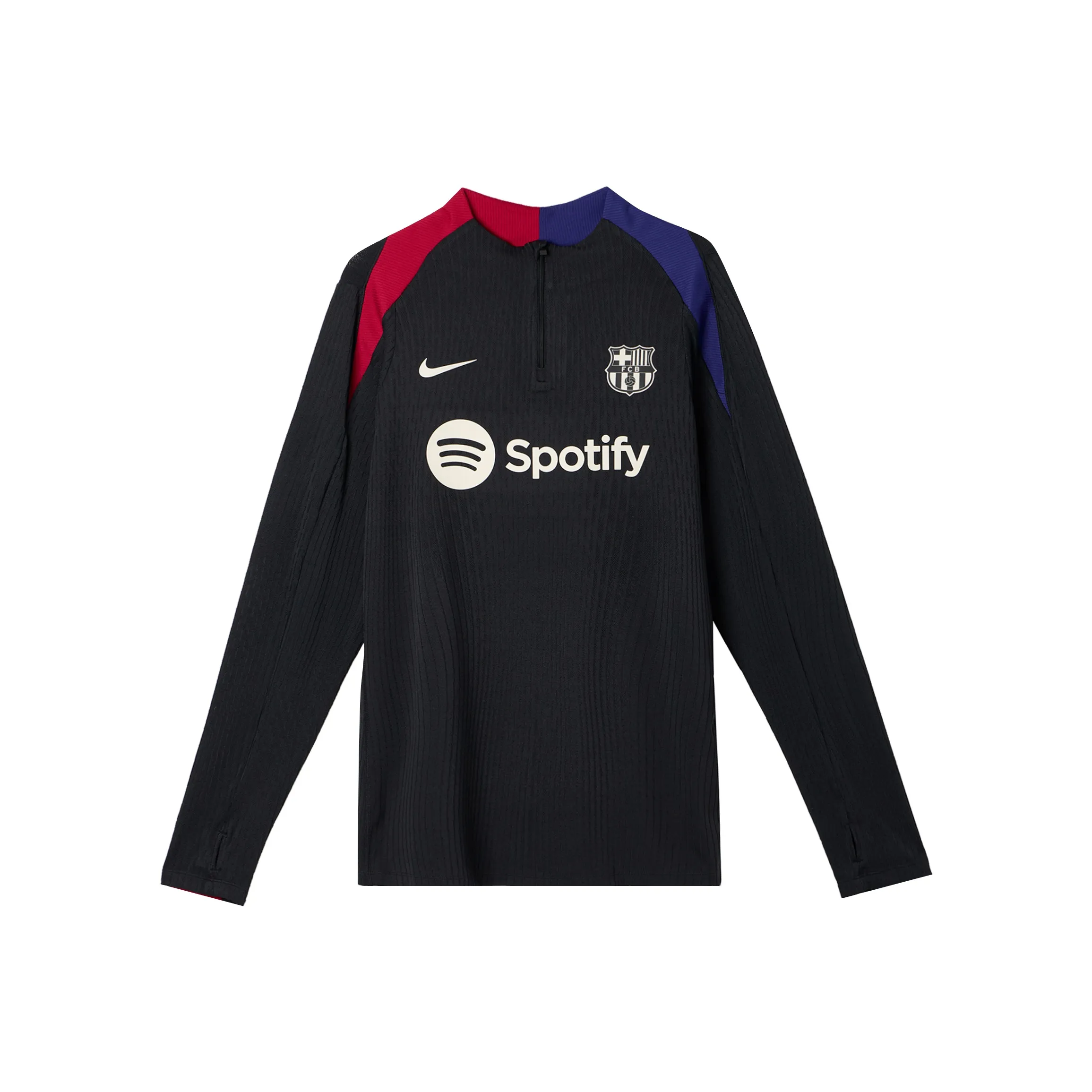 Nike FCDri-FIT ADV Barcelona Strike Elite Soccer Jerseys Men's Black/Noble Red/Deep Royal Blue/Light Golden Brown