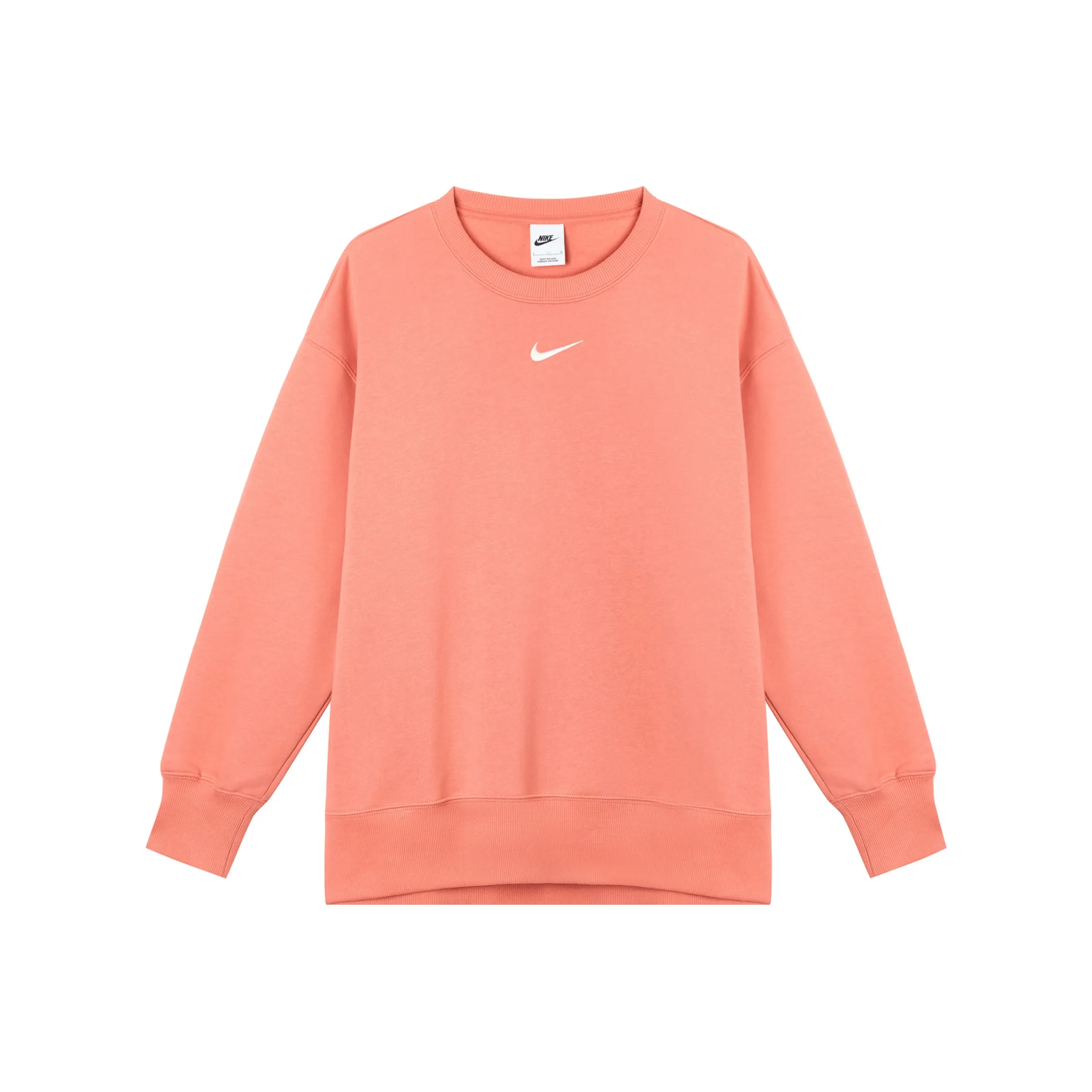 Nike PHNX FLC OS Длинный CRE Толстовка Женская Розовая