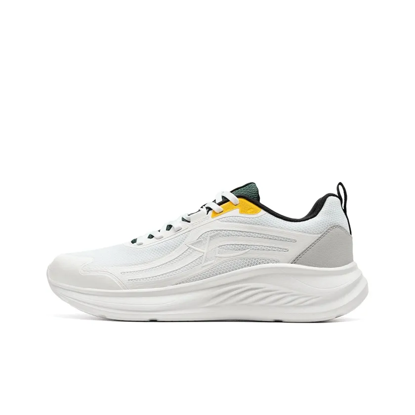 XTEP Cushioning, Breathable, Supportive Low Top Casual City Commute Running Shoes Men's White