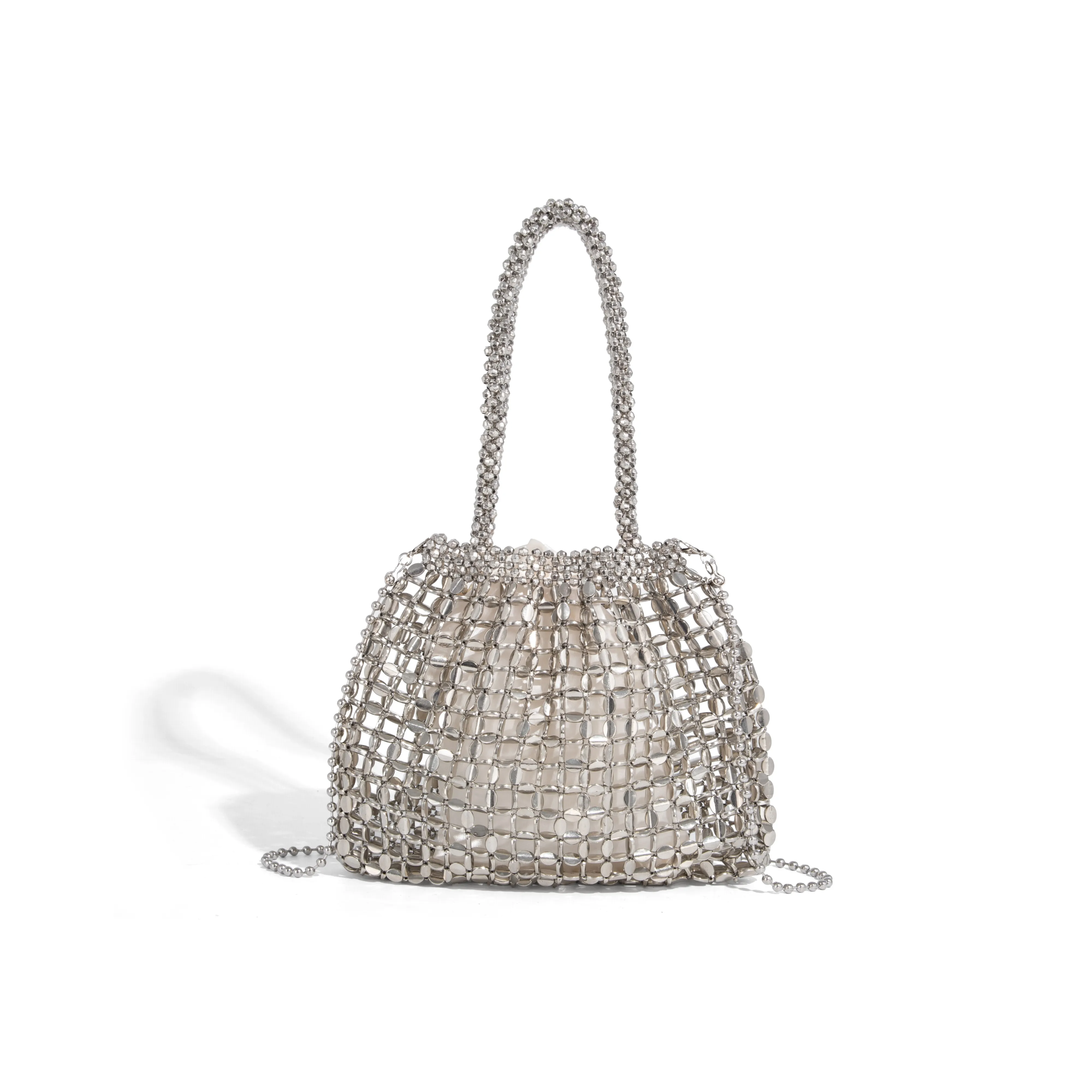 Vigno Металлическая Сумка через плечо Сумка Женская Серебряная