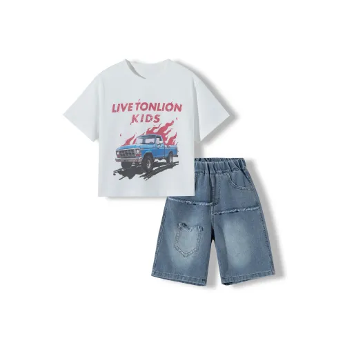 Tonlion.Kids Белый Детский сад Повседневная спортивная одежда