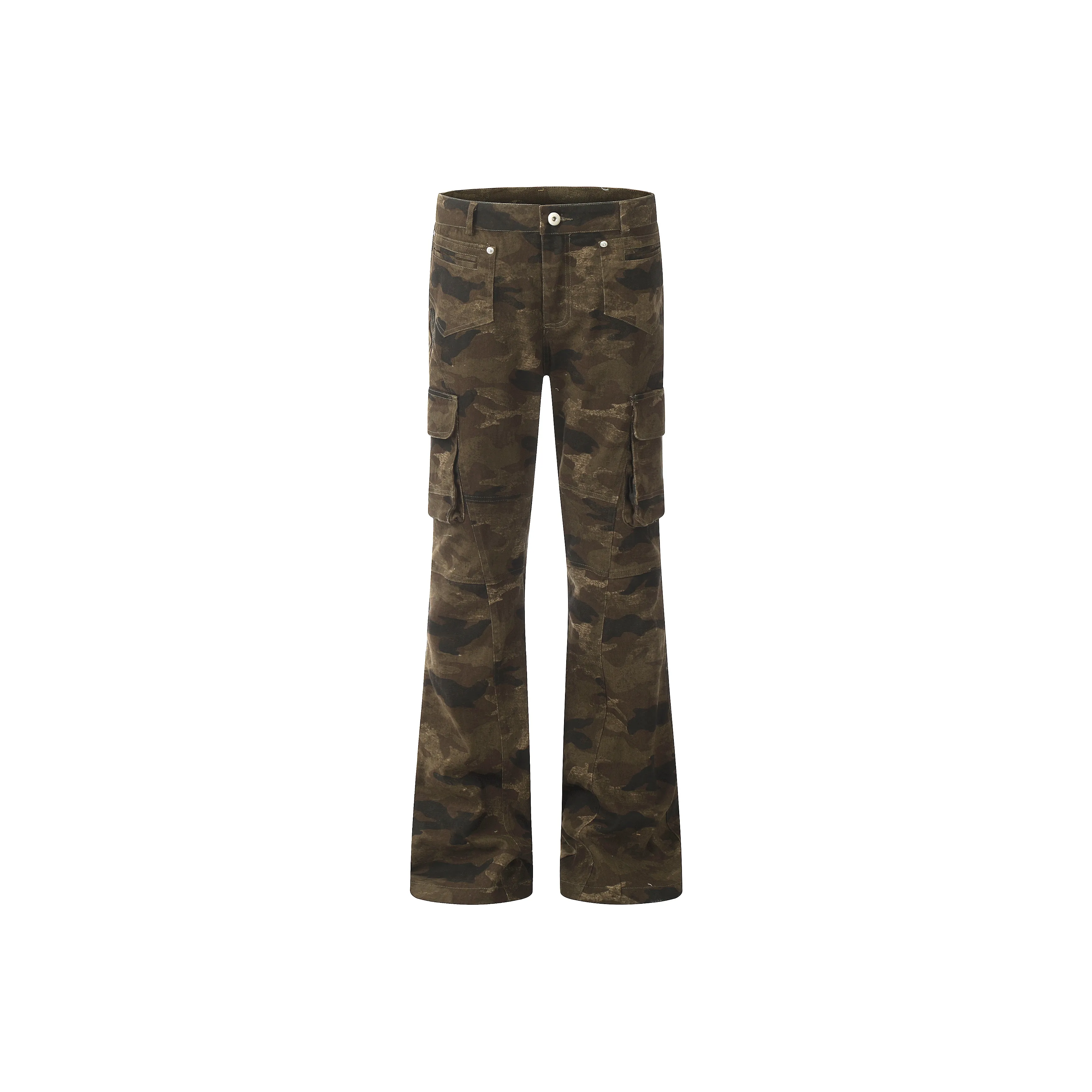 ZLAYCO Камуфляж Унисекс Брюки с карманами