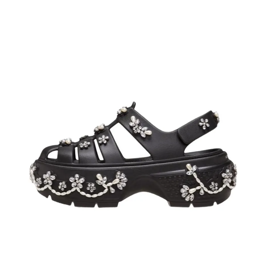 Crocs Stomp Fisherman Clog Simone Rocha Black