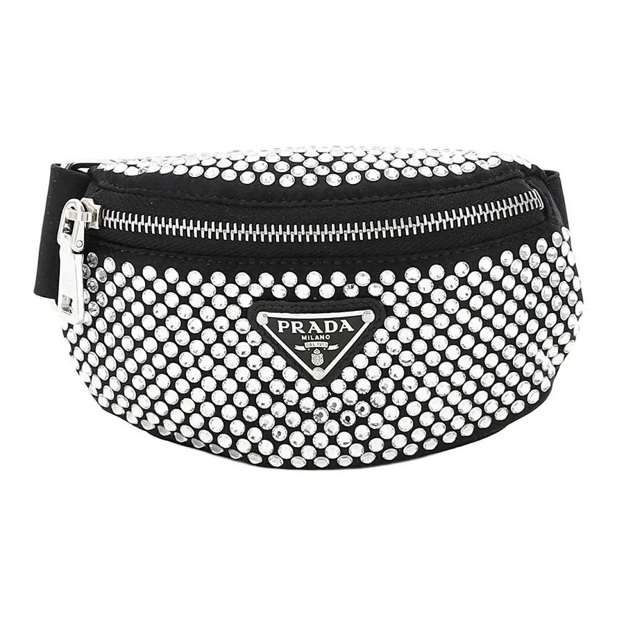 PRADA Fabric Fanny Pack Women's Black