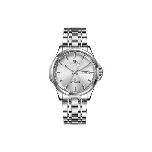 Шанхай Автоматический Механический Movement Мужские Часы 41mm*21mm*11mm Черные