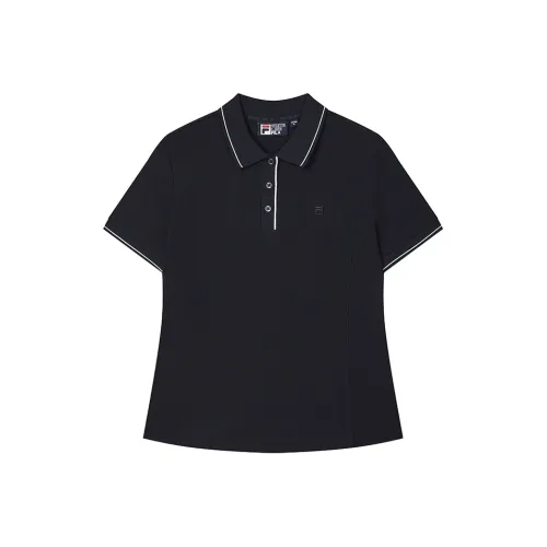 FILA белый Легендарный синий Унисекс Поло