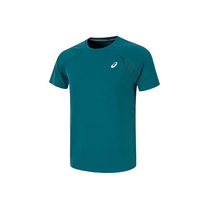 Asics Циановый Мужские беговые футболки