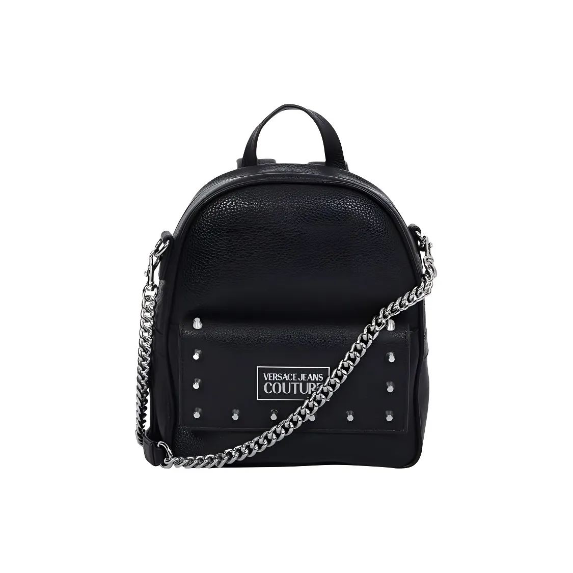 VERSACE JEANS COUTURE Leather Backpack Women's Black
