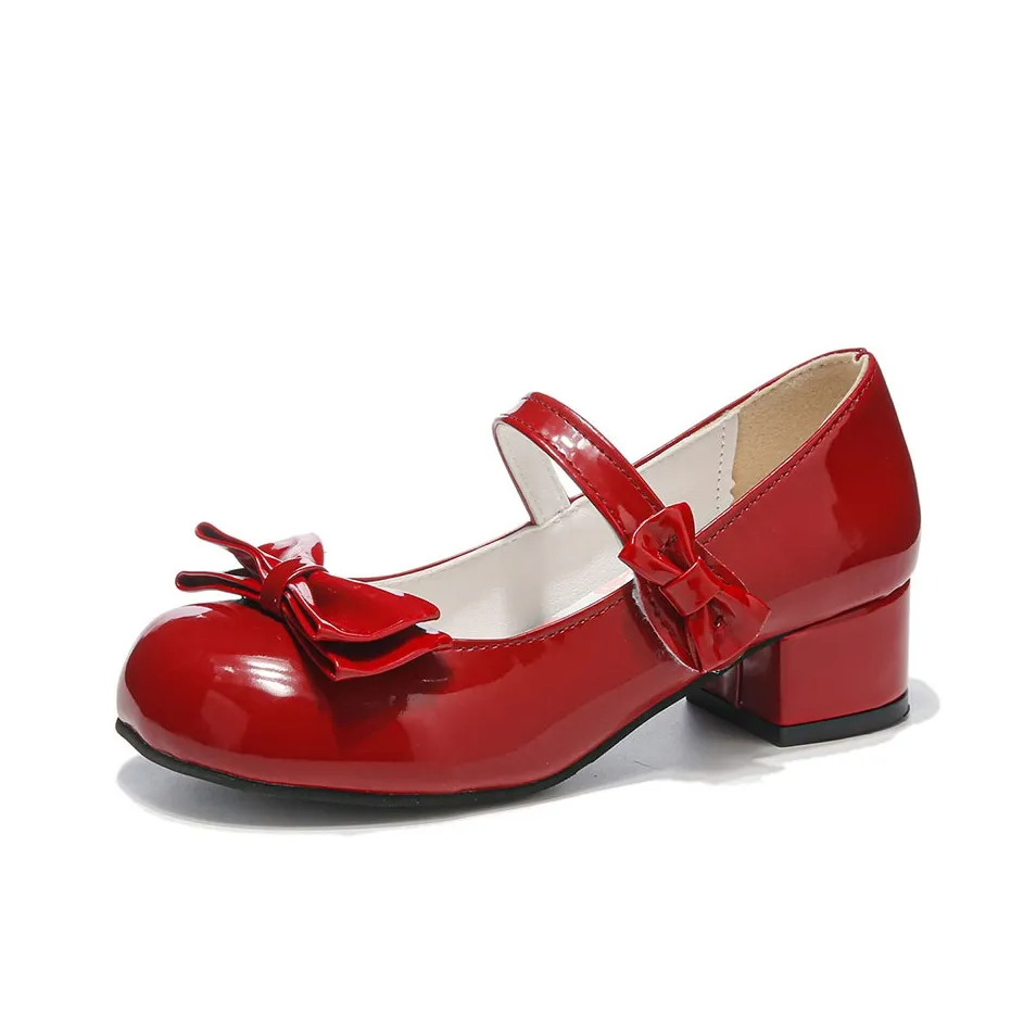 Medd Грубый каблук Туфли Мэри Джейн Женские