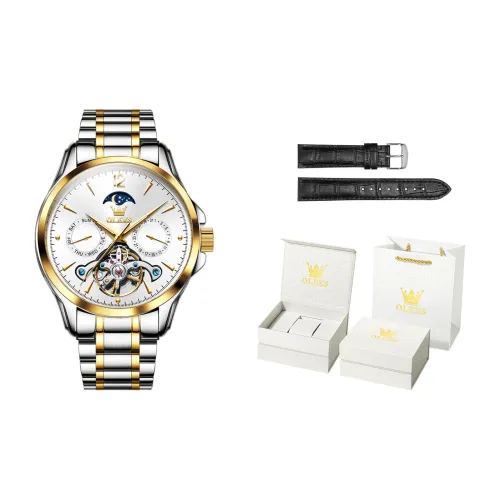 OLEVS Автоматический Механический Movement Мужские Часы Play The Cool Series 41mm*20mm*20mm Синий