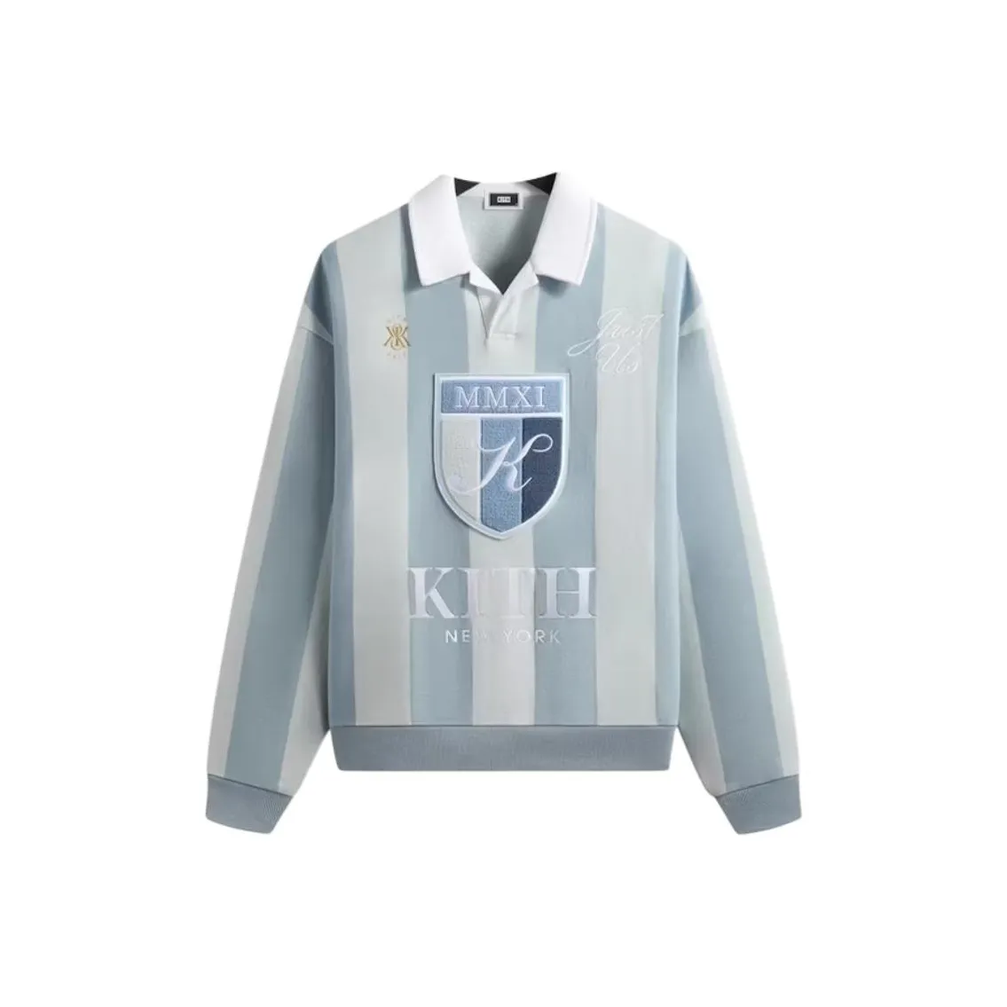 KITH Поло Мужское Серый Синий