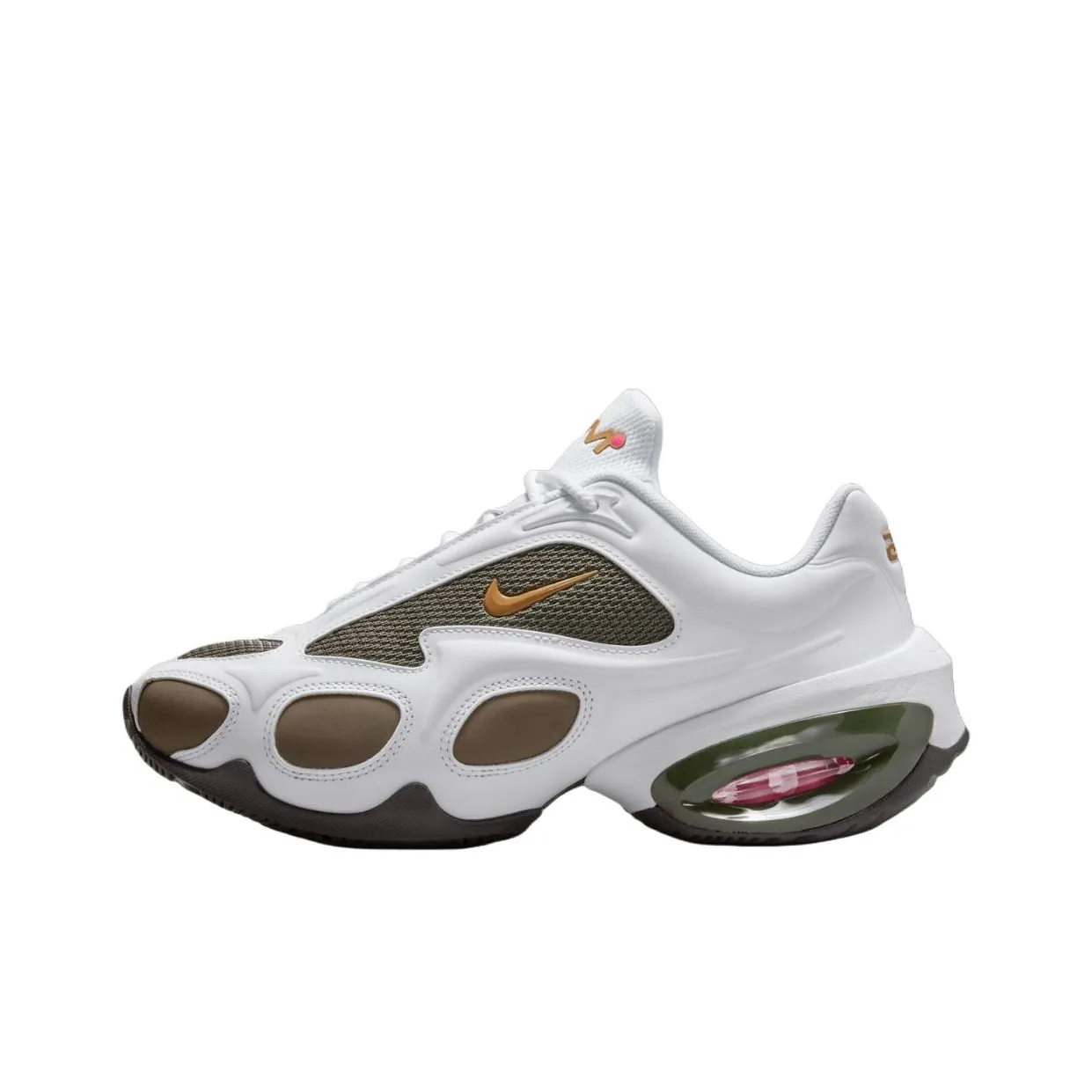 Veneda Carter x Nike Air Max Muse Аbrasion Resistant Низкие Беговые Кроссовки Женские Белый Коричневый Зеленый