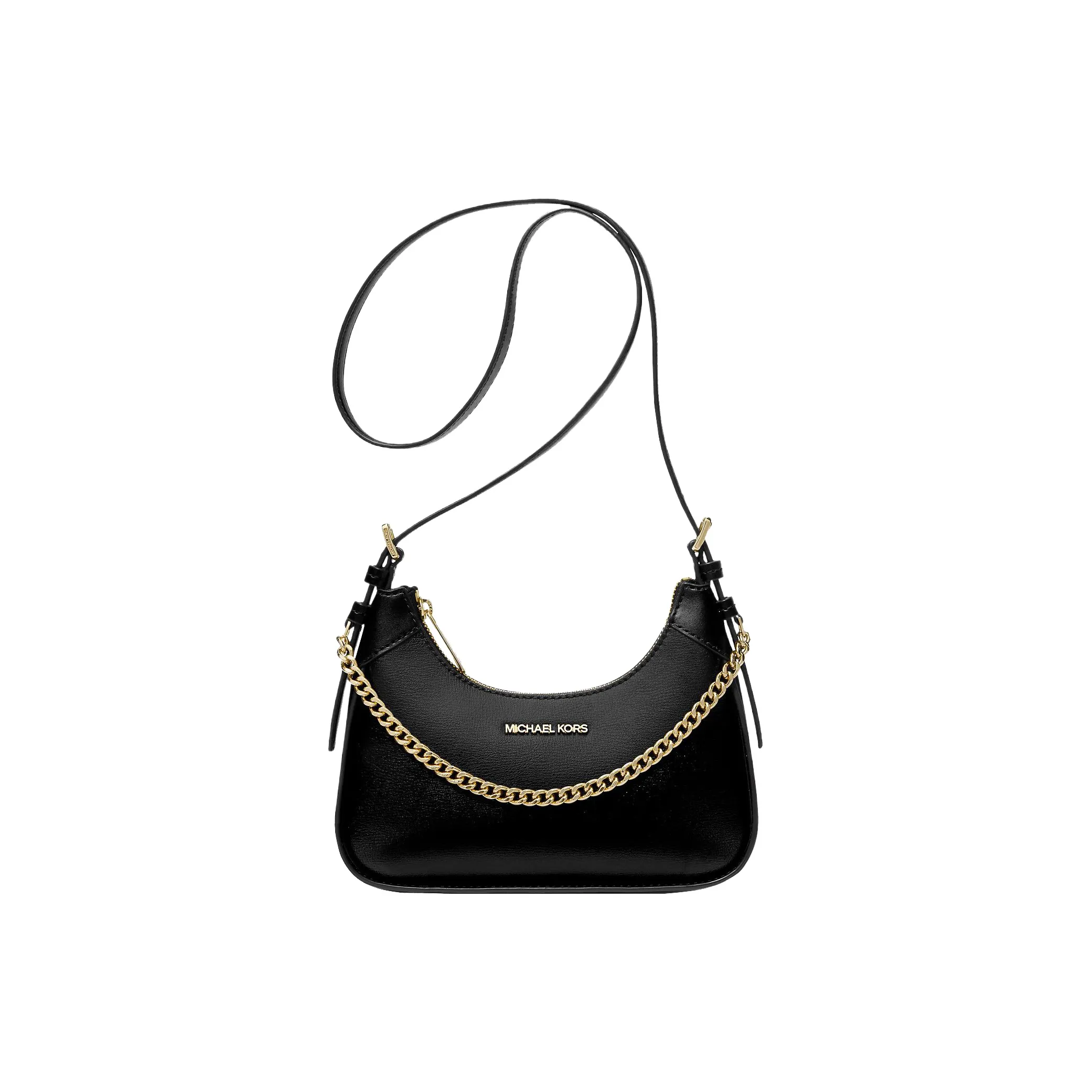 MICHAEL KORS Leather Shoulder Bag Crossbody Bag Small Size Women's Black