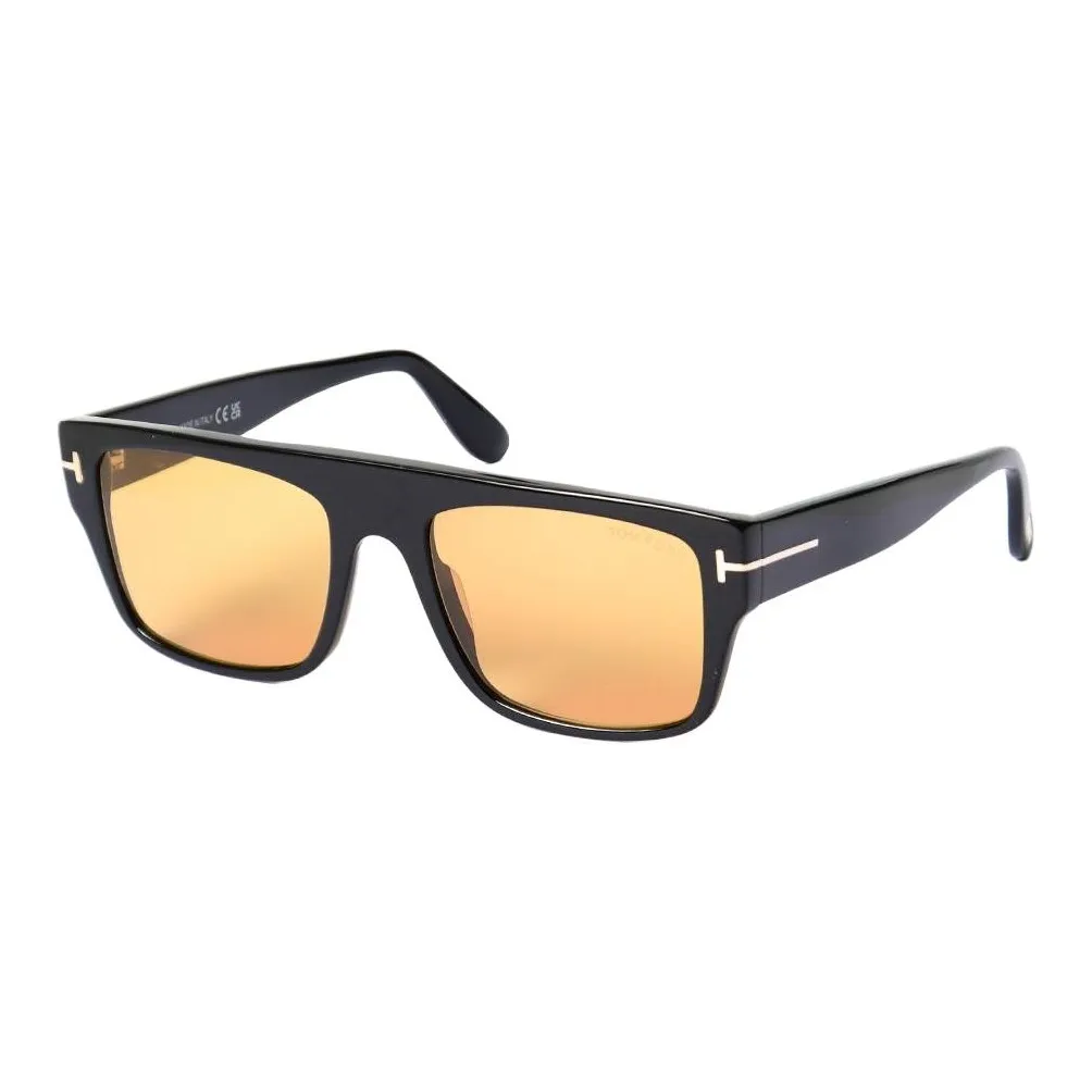 TF Пластиковая оправа Нерегулярная форма Солнцезащитные очки Унисекс Черный
