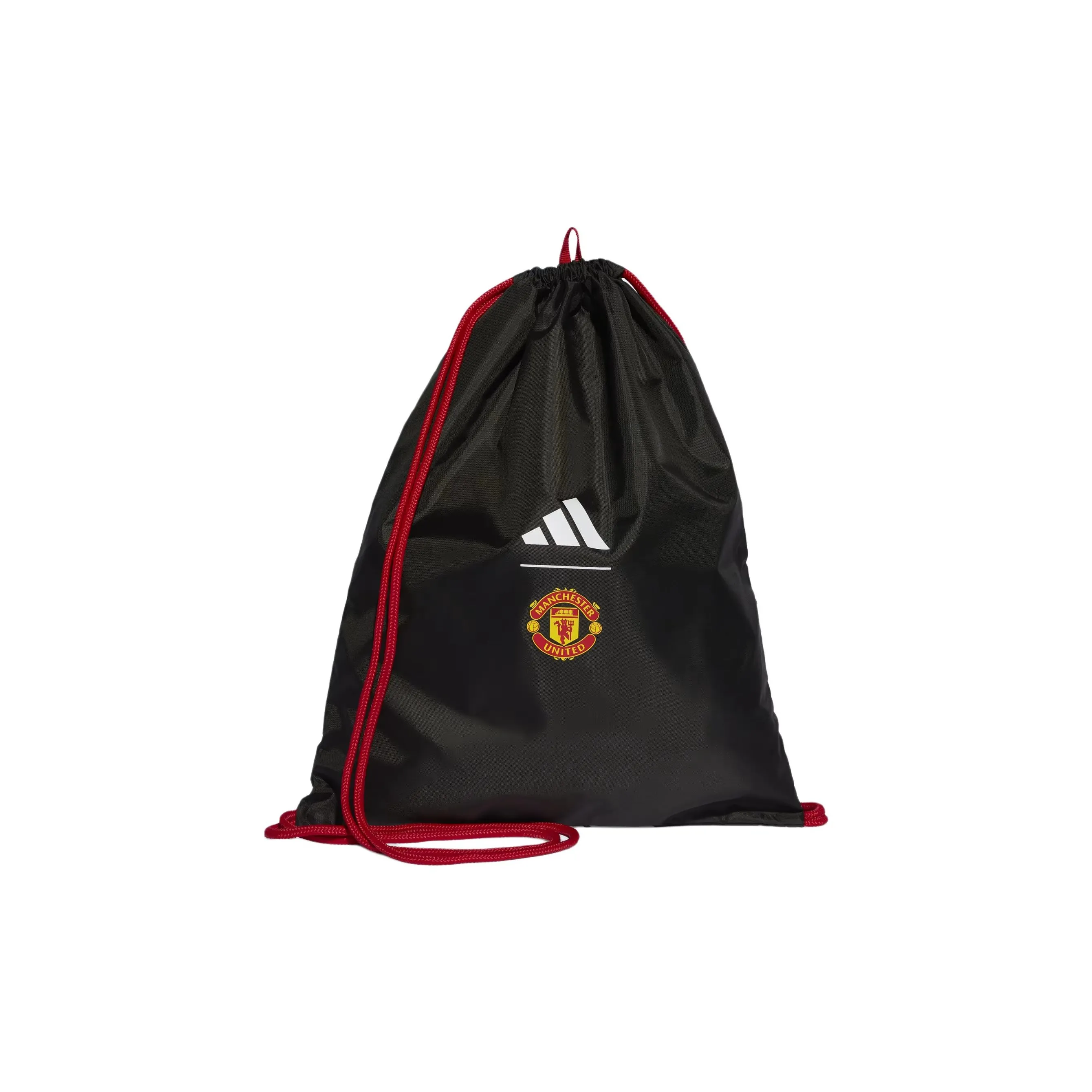 Adidas Manchester Polyester Backpack Regular Unisex Black Red White Adidas Manchester Полиэстер Рюкзак Стандартный Унисекс Черный Красный и Белый