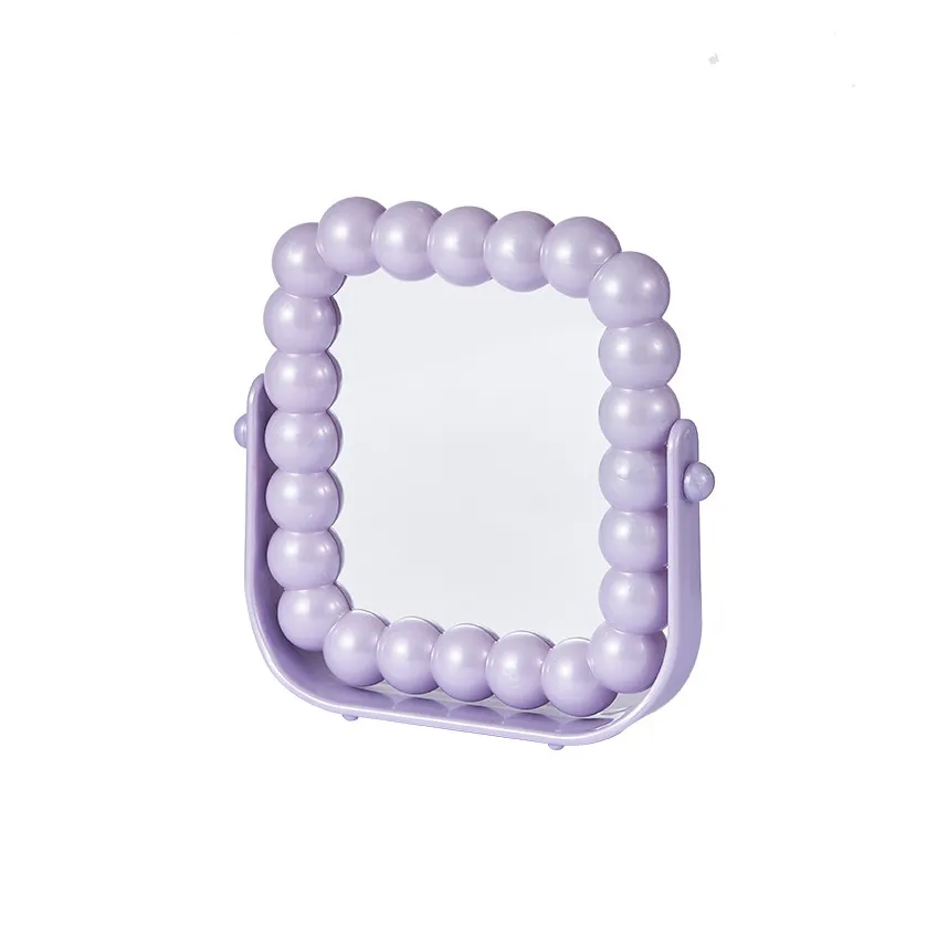 XIAOLITONGXUE Премиум Принцесса Настольный Зеркало для макияжа Нитка бусин Ванитка Двойная сторона Облако Спальня HD