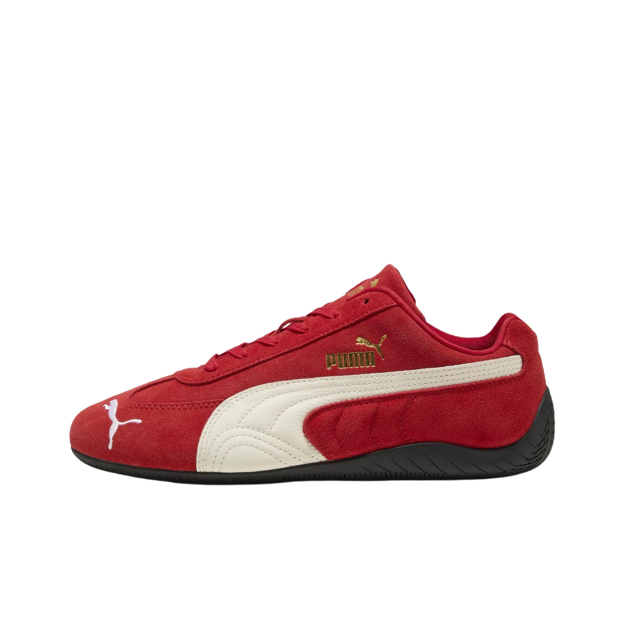 PUMA Speedcat Collection Abrasion Resistant Low Top Casual Shoes Unisex Red White