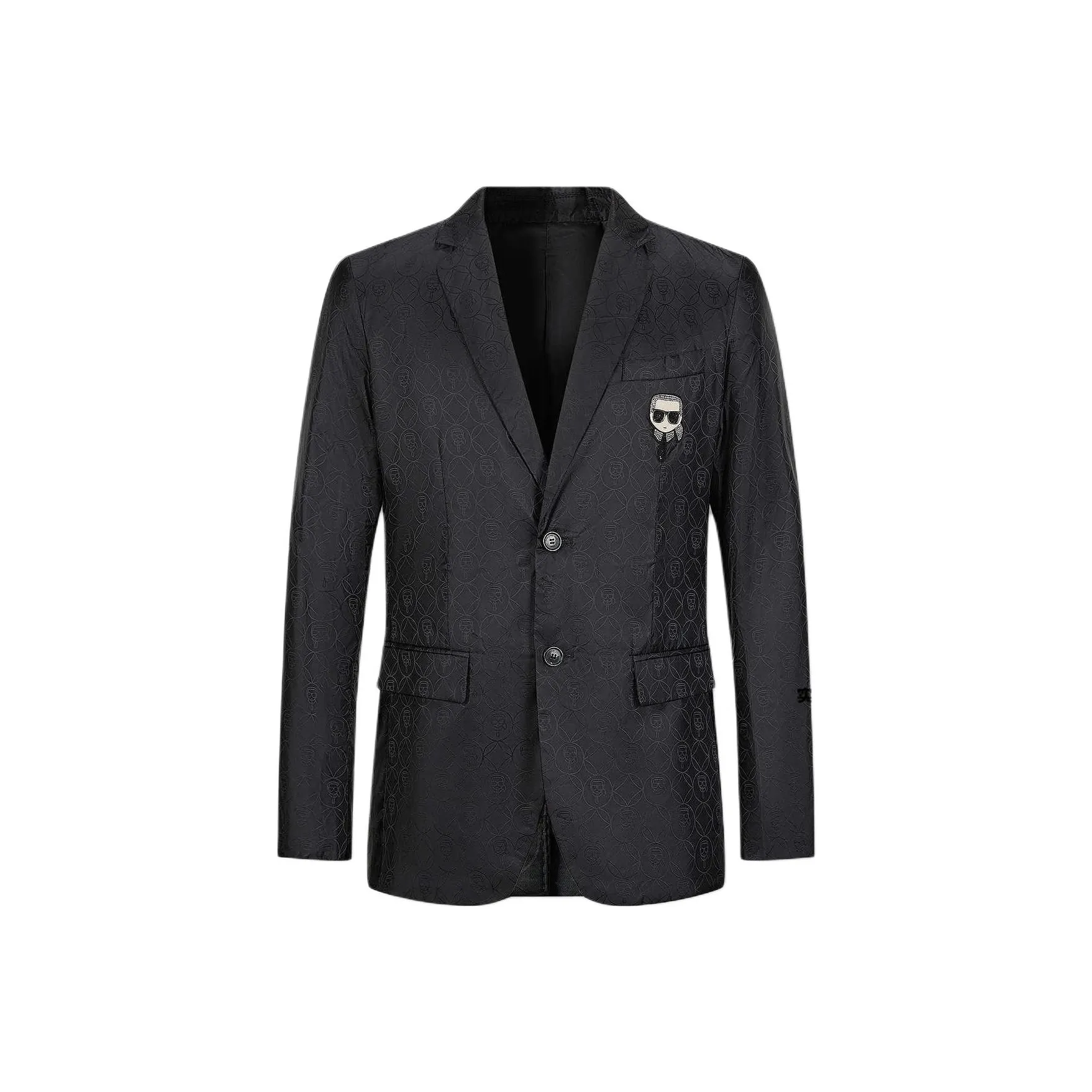 KARL LAGERFELD Business Suit Coat Men's Black