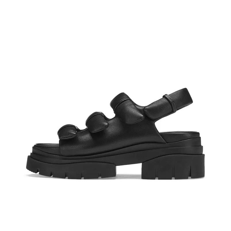 Пепельный Sun Collection Маленький визуально увеличивает рост Сандалии 7 см Женские