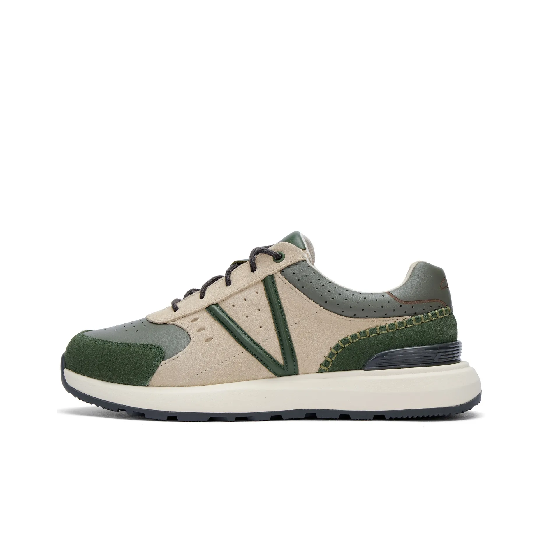 Clarks Низкий Топ Casual Мужской Зеленый