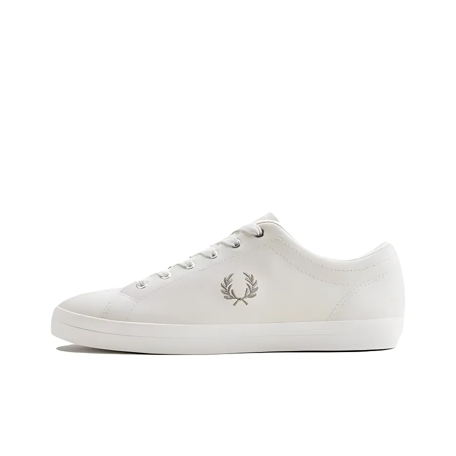 FRED PERRY Low Top Skateboard Shoes Men's Beige