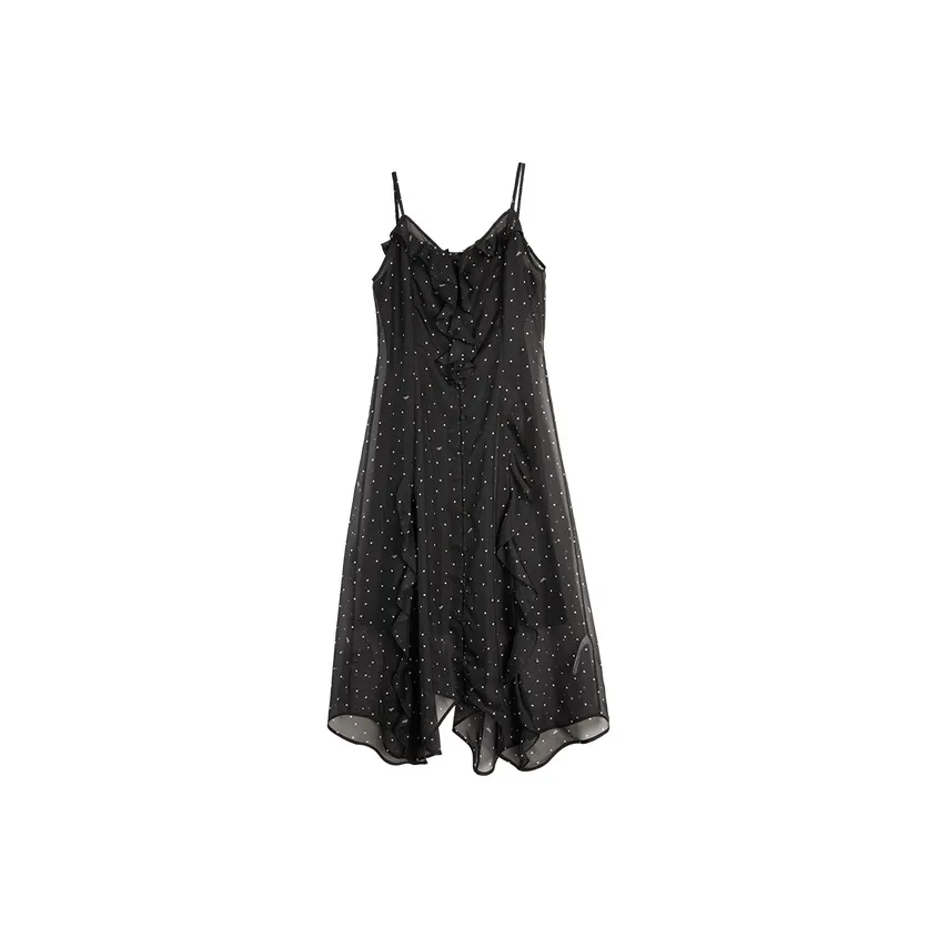 ELLE Slip Dresses Women's Black White