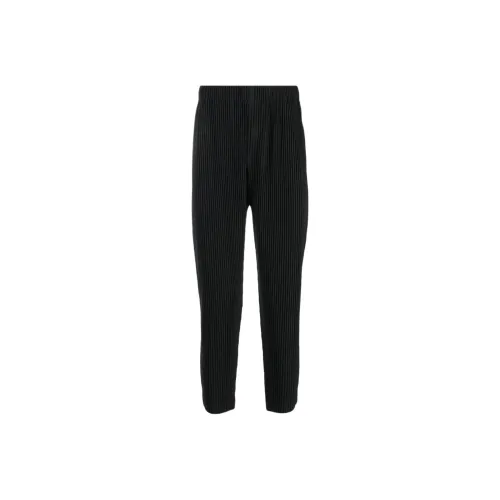 Homme Plissé Issey Miyake Черные Мужские Повседневные Брюки