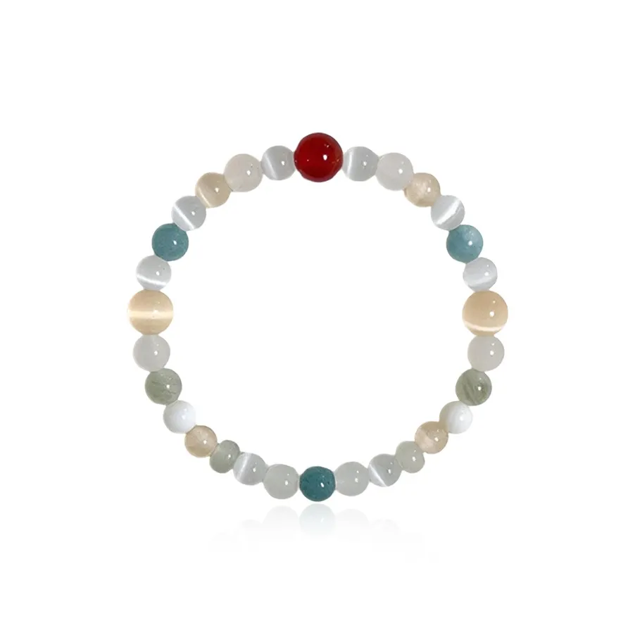 Inkopper Синтетическое Искусственное Стекло Кошачий глаз Браслеты Женские