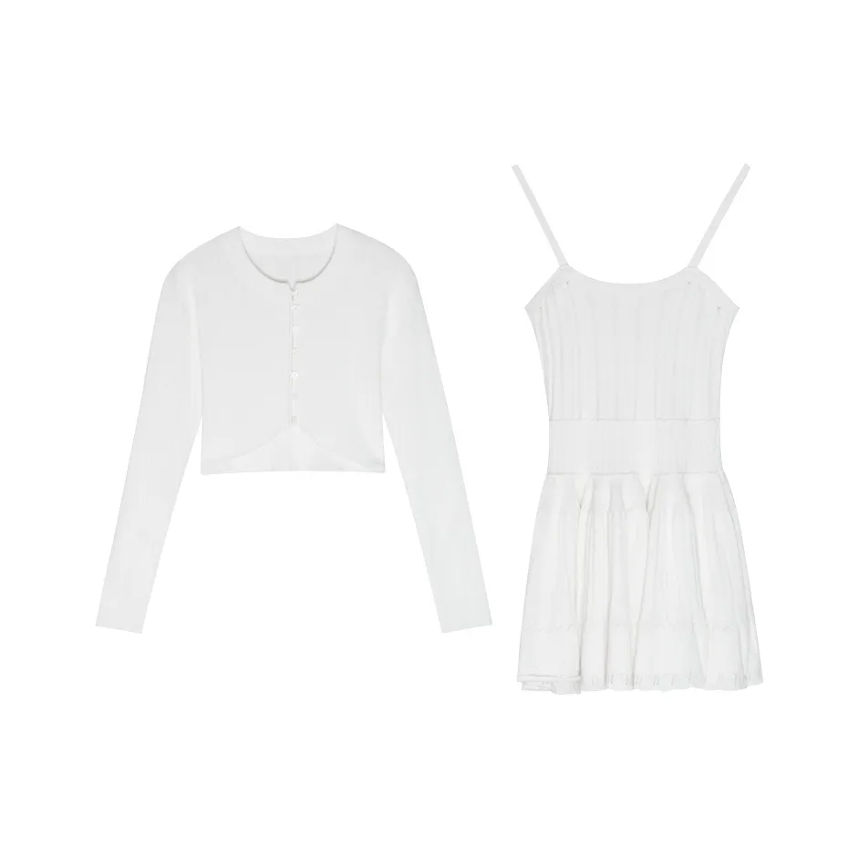 WU77 Белый Женские Комплекты с юбкой