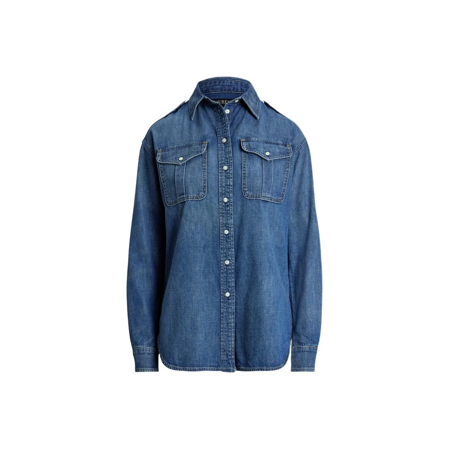 LAUREN RALPH LAUREN Рубашка Женская Синяя