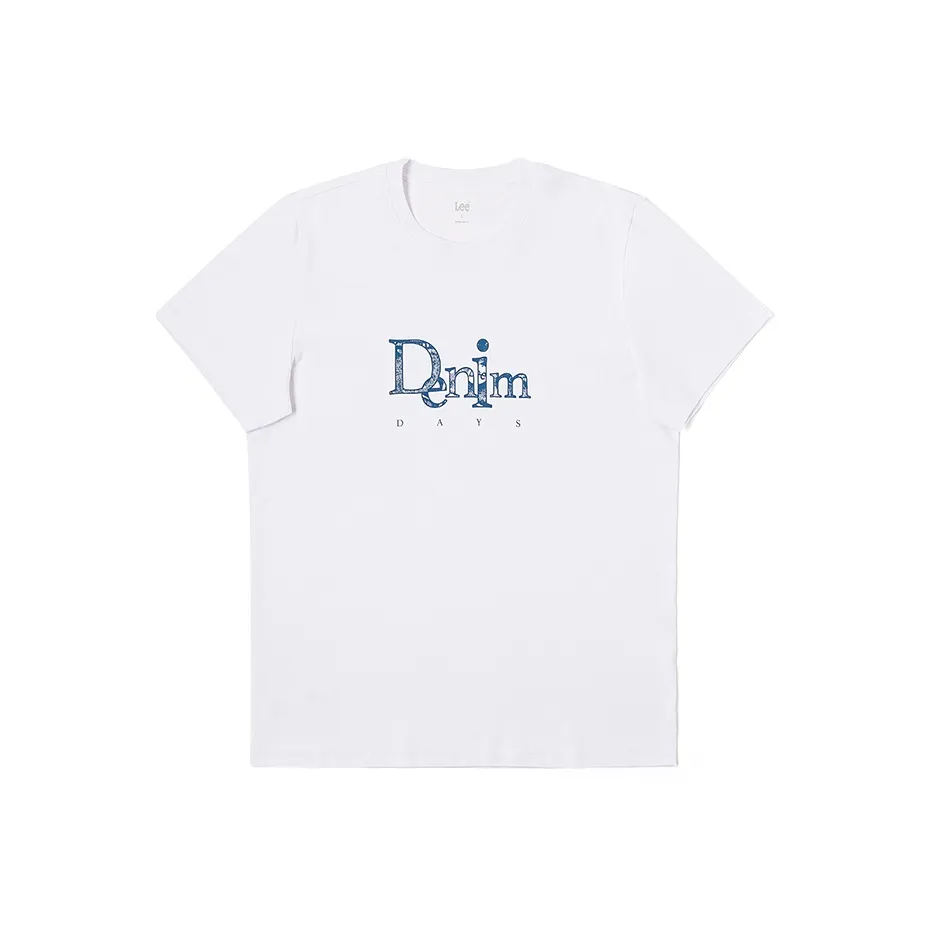 Lee совместный бренд модель Белый Мужская T-рубашка