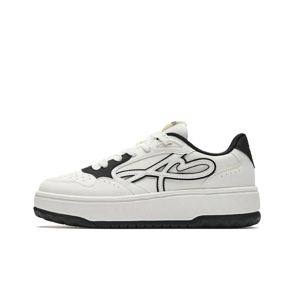 ANTA Clear Breeze Покрытие Амортизация Низкий Топ Скейтборд Кроссовки Женские Белые