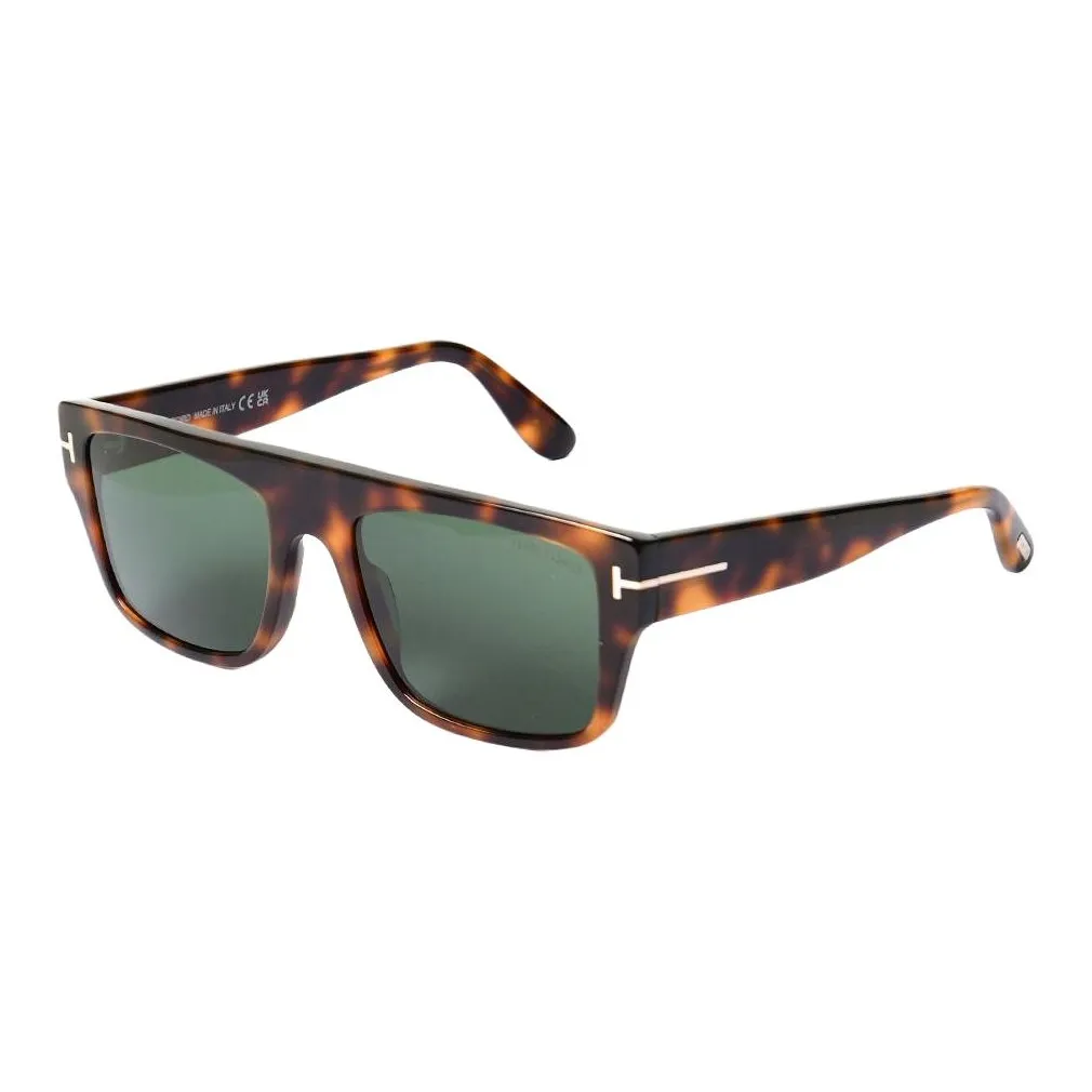 TF Пластиковая оправа Нерегулярная форма Солнцезащитные очки Унисекс Черепаховый