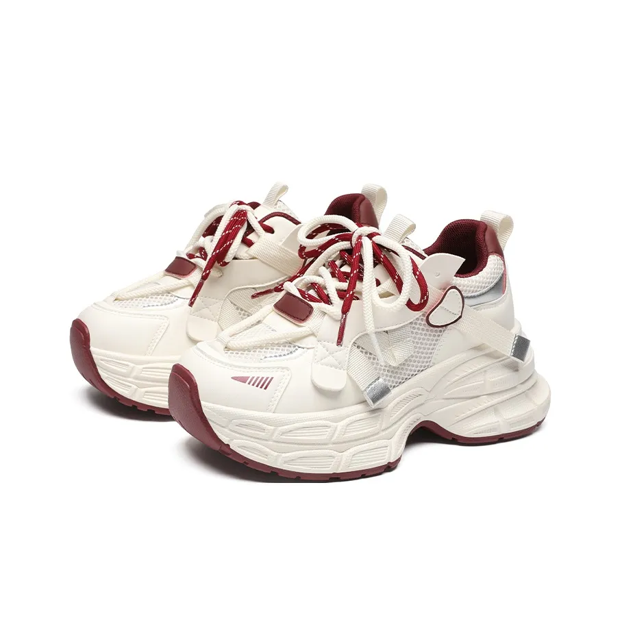 ZHR Вишня Страстная любовь Устойчивый к истиранию Дышащий Низкий Топ Кроссовки с толстой подошвой Женские