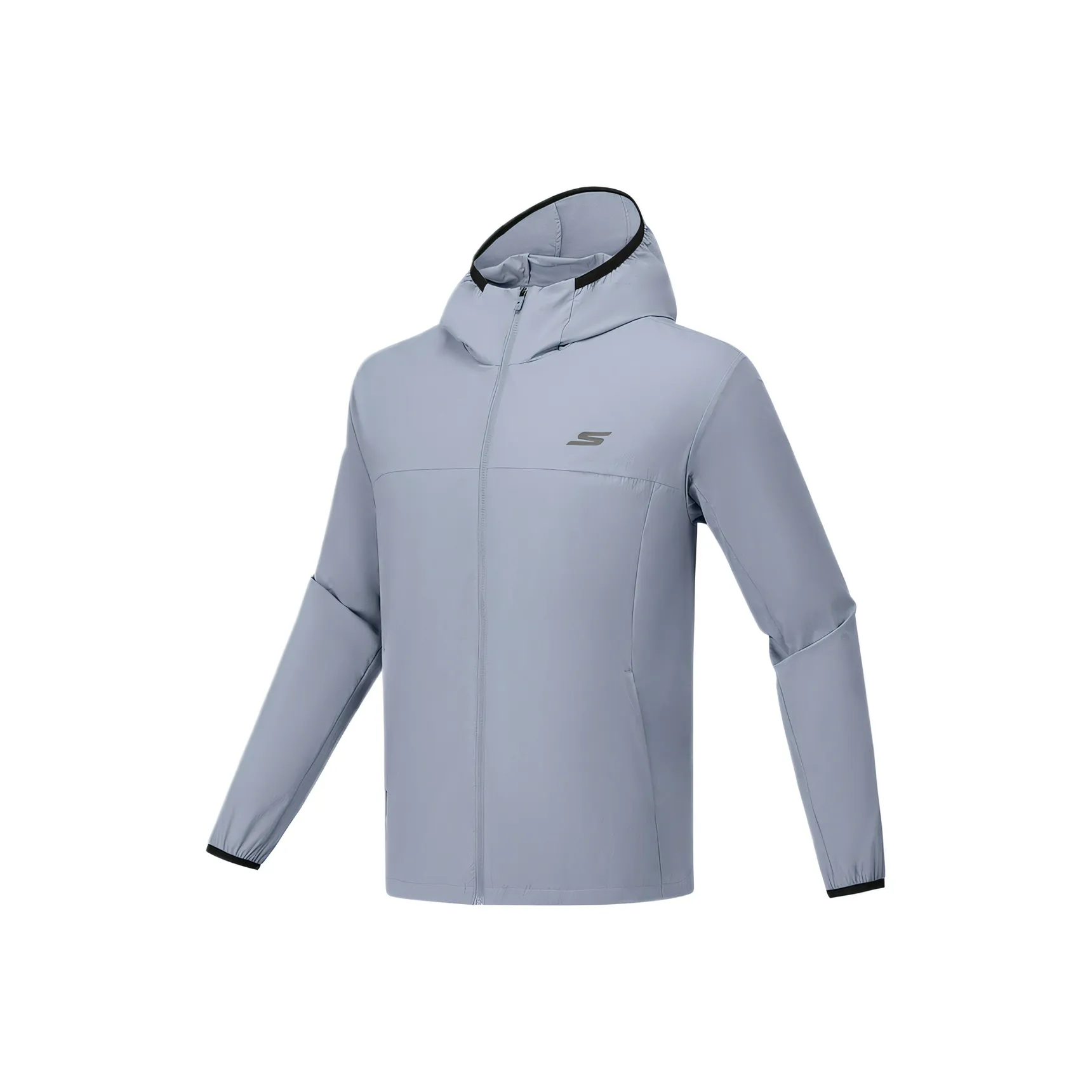 Skechers GODRI Куртка Мужская Ветреная Серый 02N6