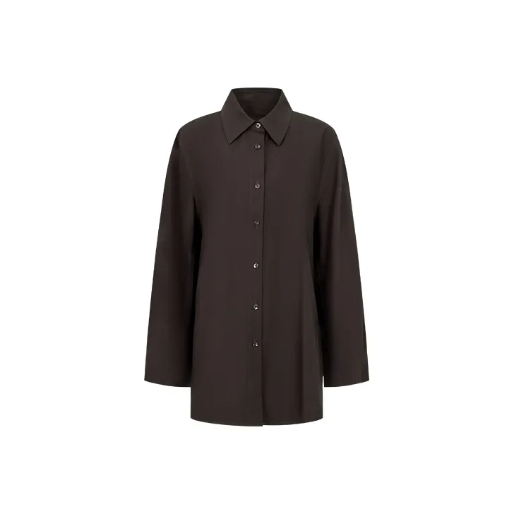 URBAN REVIVO Темно-кофейные Женские Рубашки