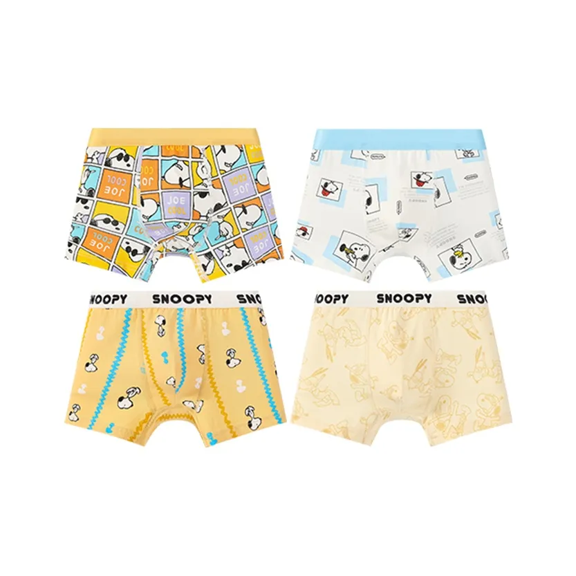 SNOOPY Нижнее белье 4 штуки смешанные цвета для детей 3-7 лет