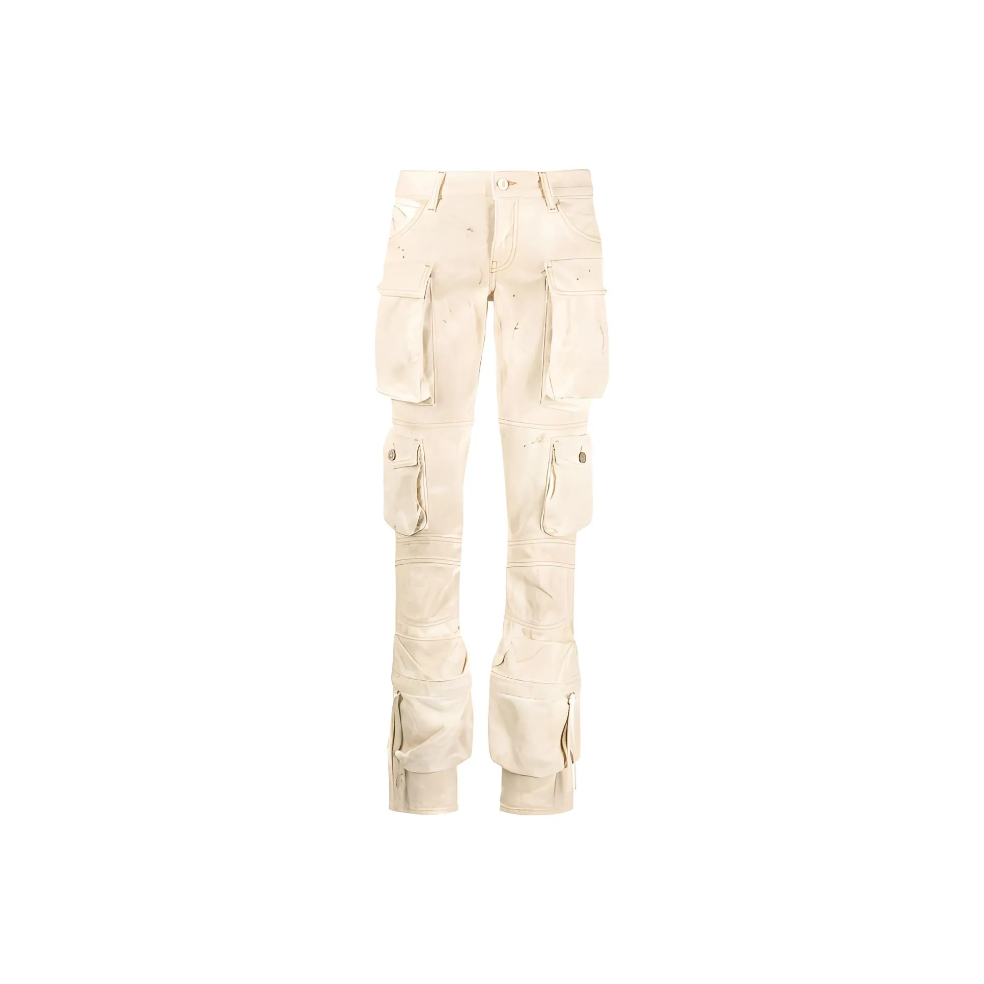The Attico Essie Mid Rise Cargo Jeans