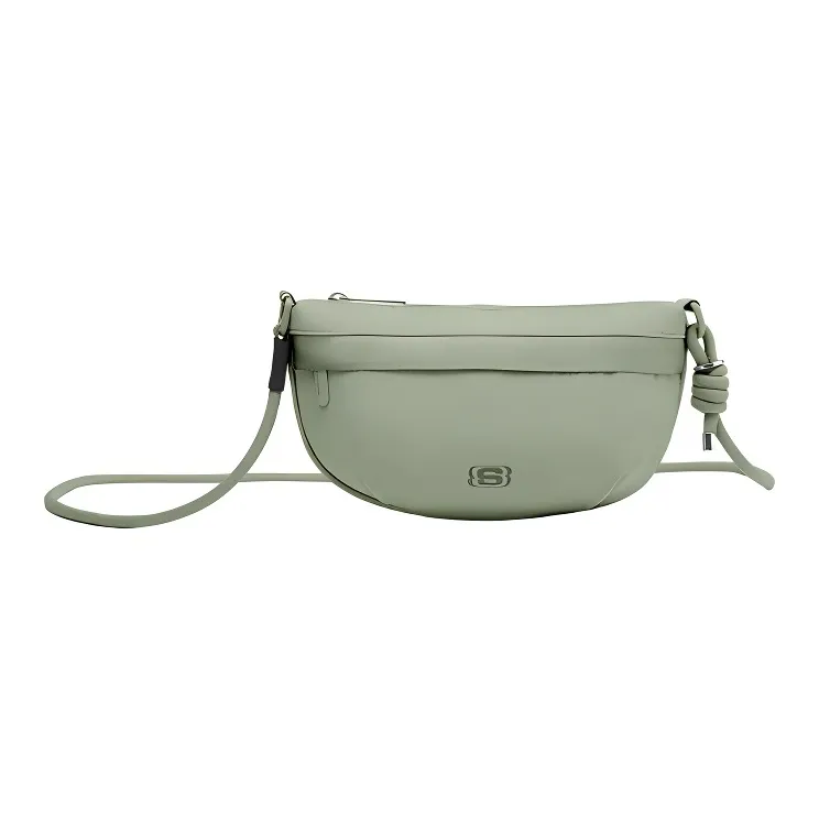 Skechers Colorful Guze Fabric Shoulder Bag, Crossbody Bag Unisex Herbal Beige