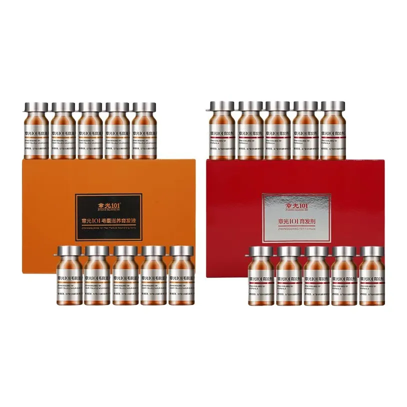 Zhangguang 101 Укрепление волосяных фолликулов Комплекты для волос Питательные Восстанавливающие Сглаживающие 10 мл*10 шт + 10 мл*10 шт