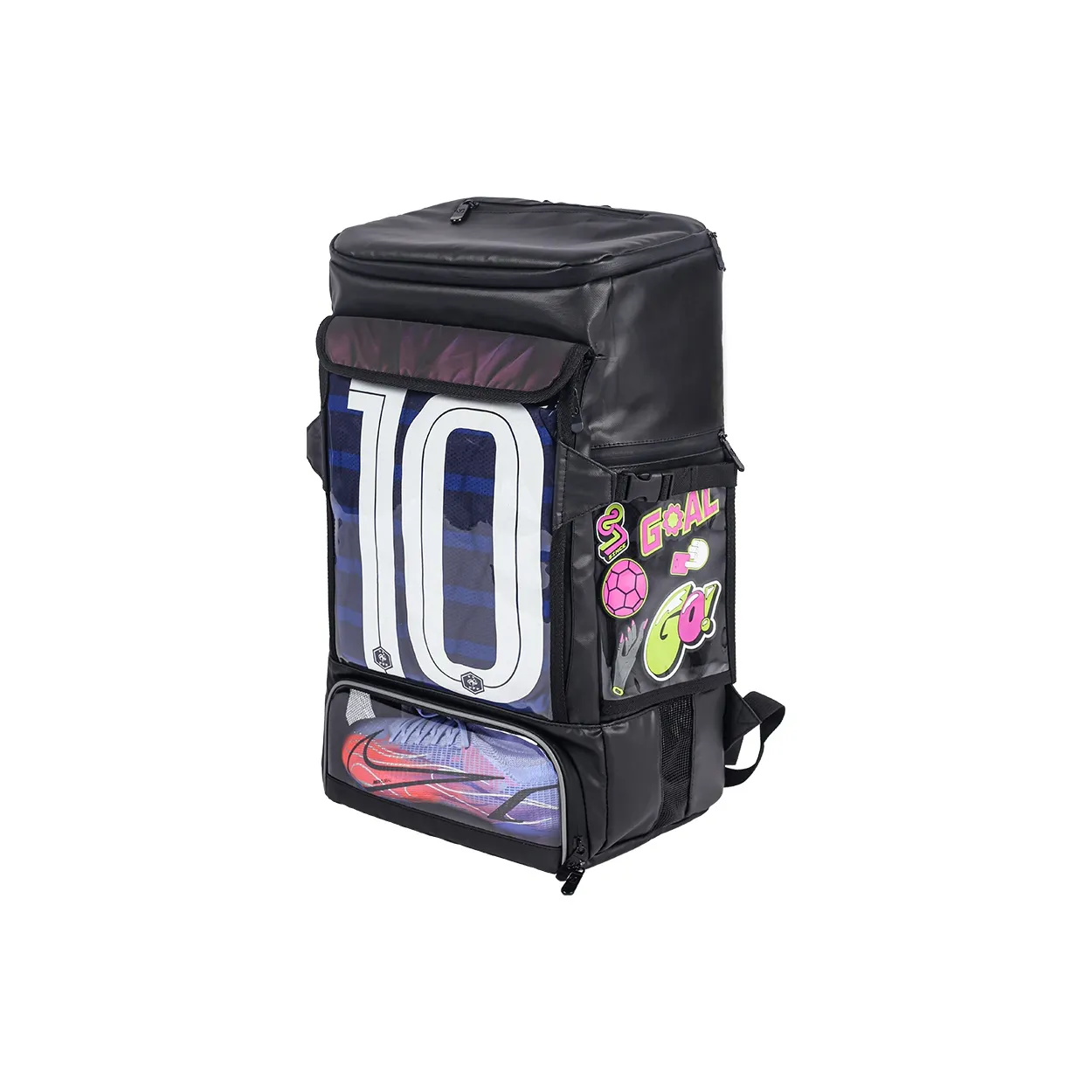 LIZHIZAO ПВХ Рюкзак It-Bag Унисекс Черный