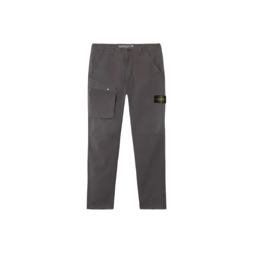 STONE ISLAND Мужские брюки карго угольно-серого цвета