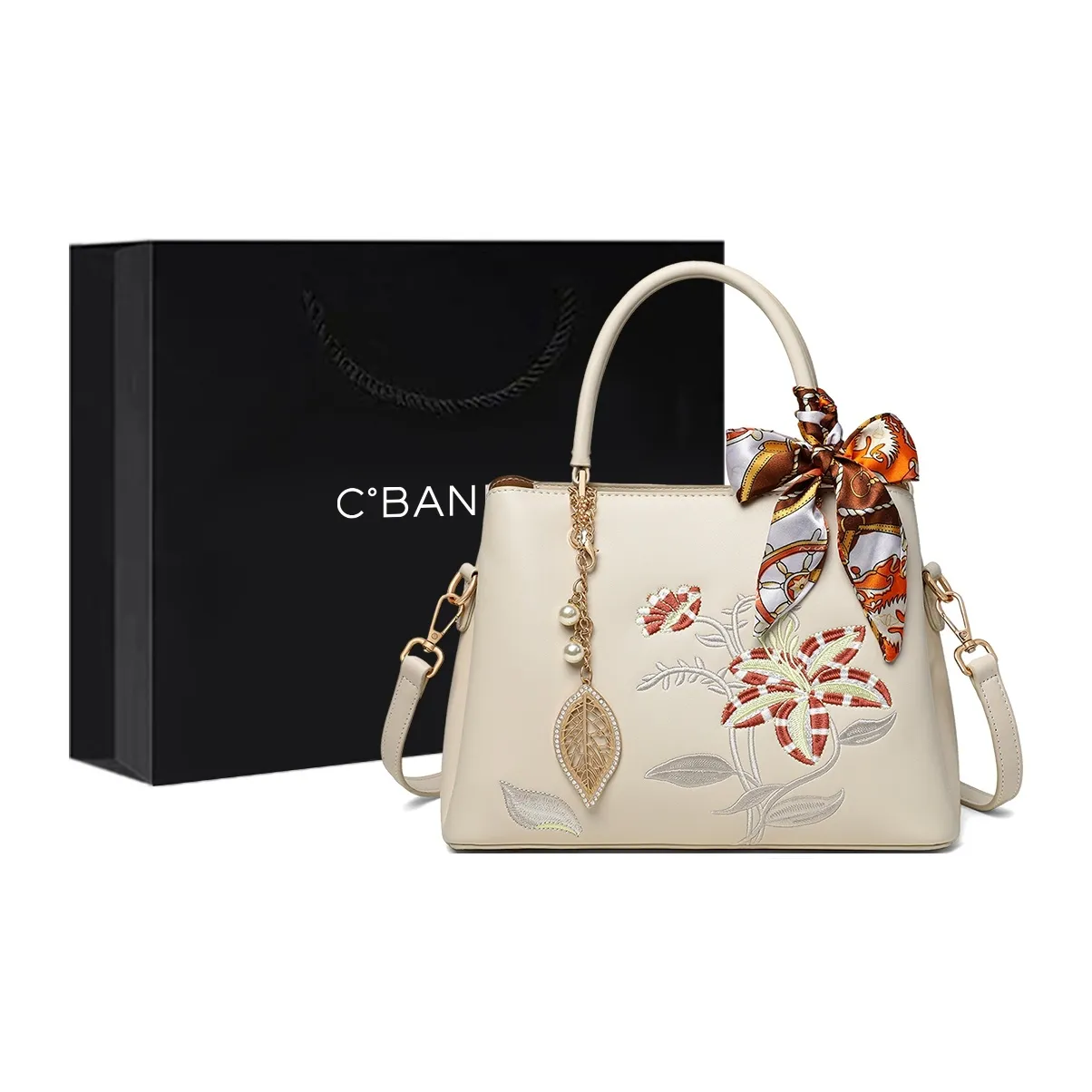 C°BANNER Сумка через плечо из коровьей кожи сумка среднего размера женская цвет молочный белый