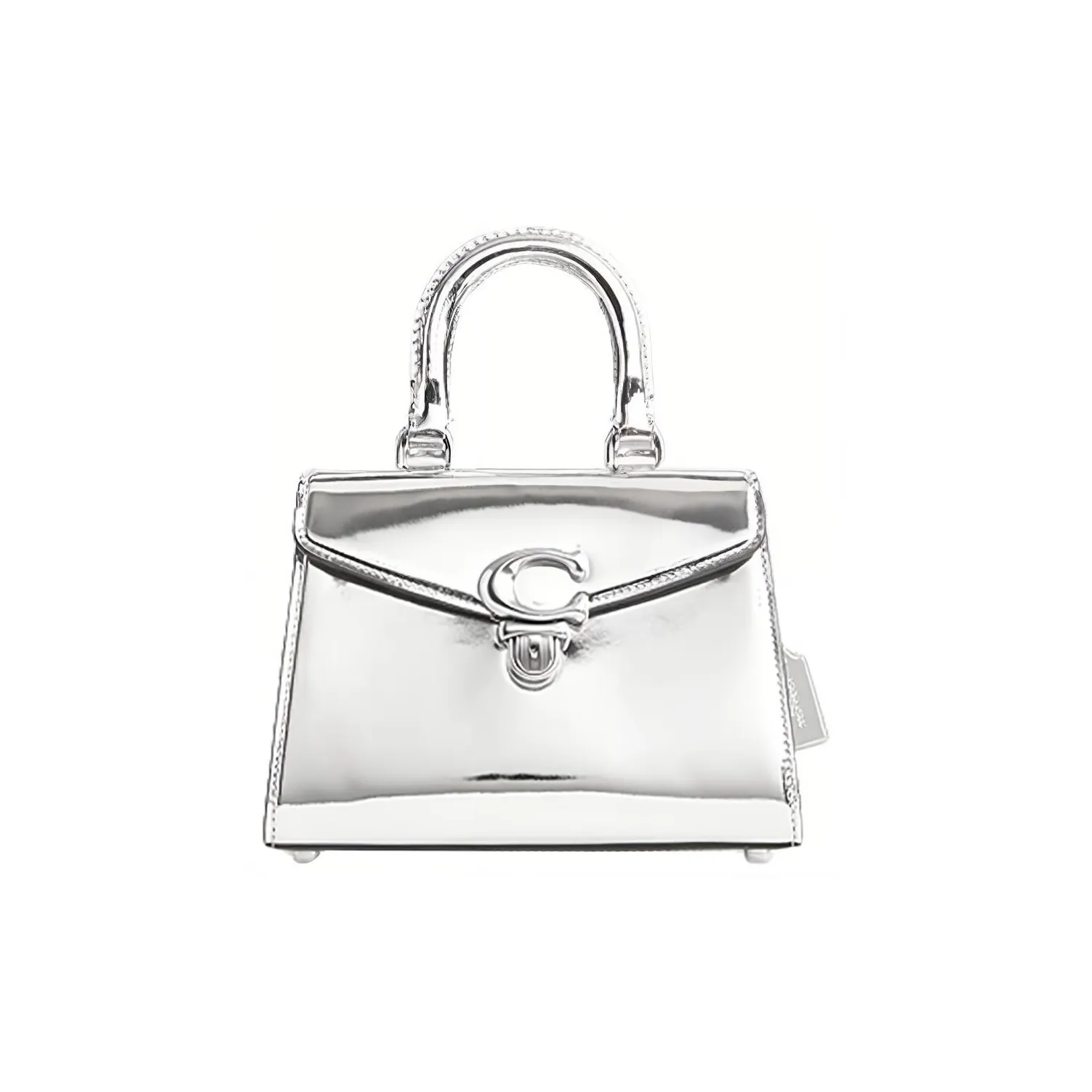 COACH Sammy Leather Dior Bag Shoulder Bag Crossbody Bag Handbag Medium Size Women's Metal Silver