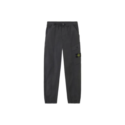 STONE ISLAND Мужские брюки карго угольно-серого цвета