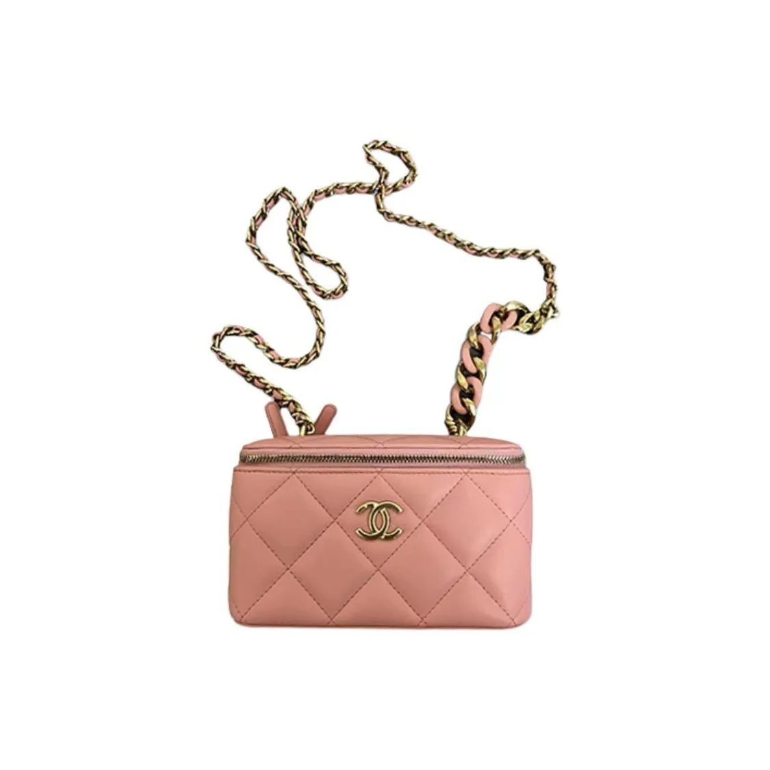 CHANEL 22c Early Spring Sheepskin Crossbody Bags Women's Pink