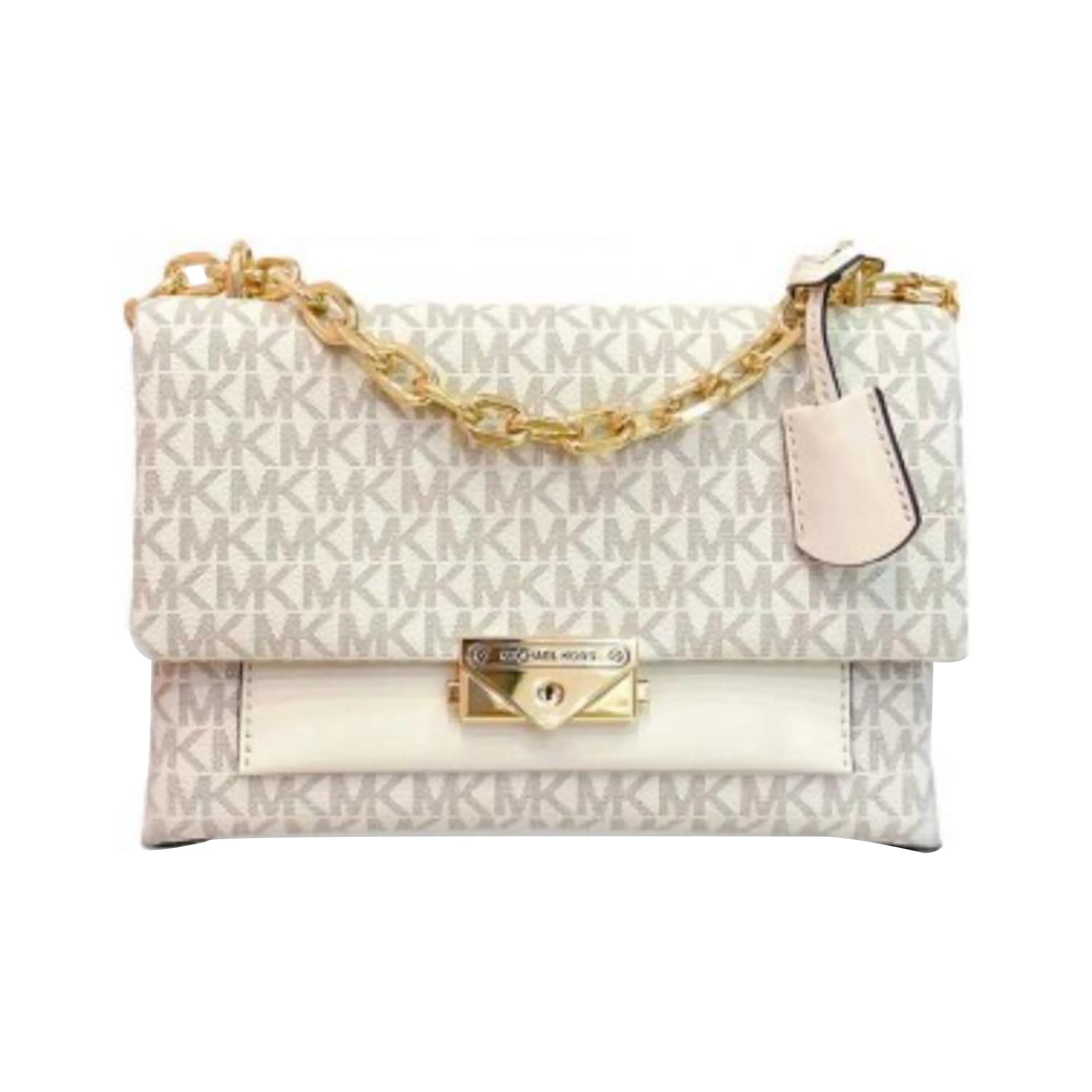 MICHAEL KORS Cece Artificial Leather Envelope Bag, Crossbody Bag, Shoulder Bag Women's Vanilla White