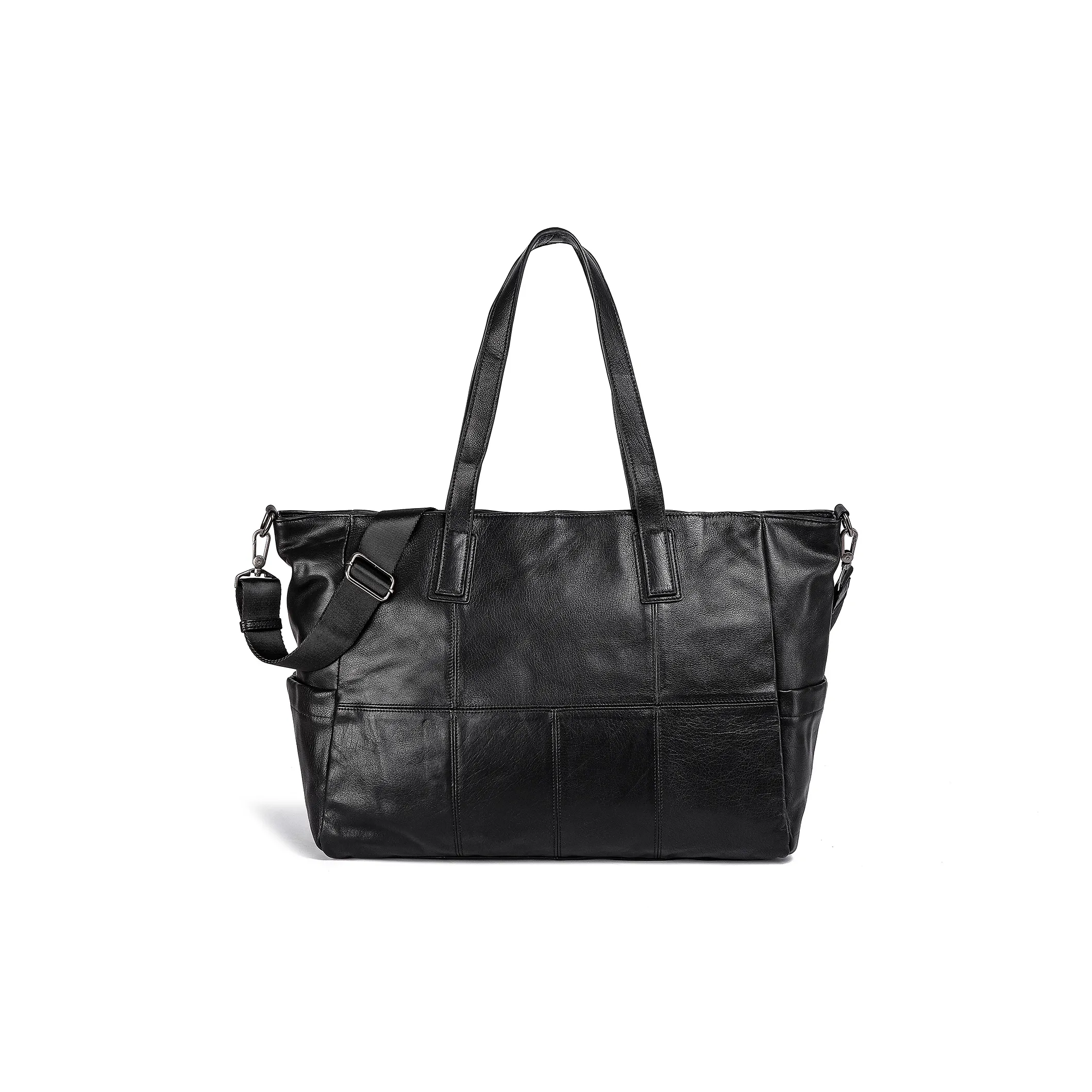 Ace Paul Сумка из крупнозернистой текстуры коровьей кожи сумка-тоут сумка для покупок сумка большой унисекс черный